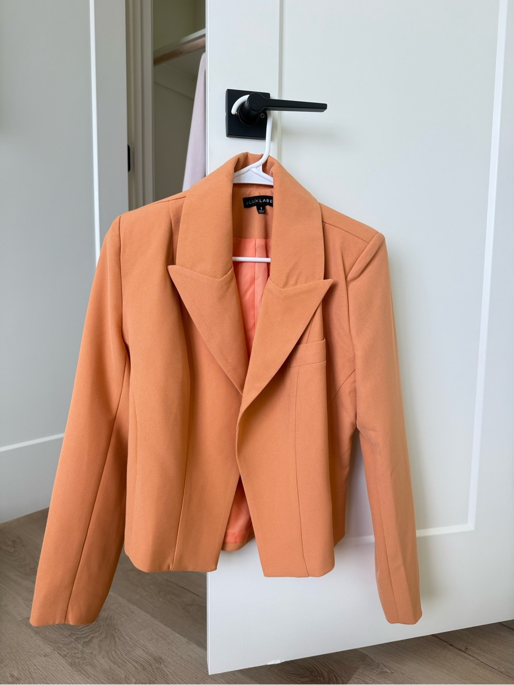 JLUXLABEL Peach Tailored Single-Breast Blazer
